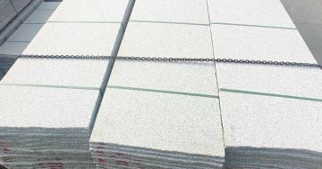 安徽芝麻白毛板，石材毛板