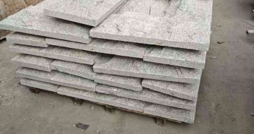 安徽芝麻白蘑菇石，自然面