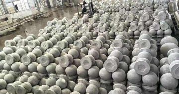 安徽芝麻白圆球 石球 挡车球