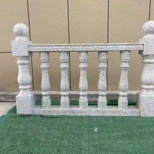 安徽芝麻白阳台栏杆 花岗岩栏杆