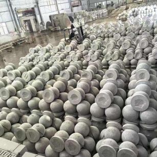 安徽芝麻白圆球 石球 挡车球