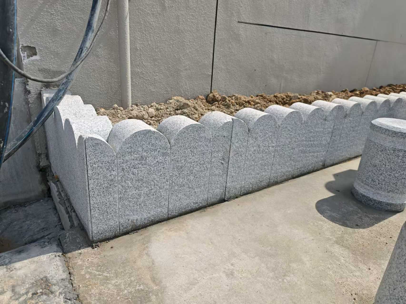 安徽芝麻白花边石  围边石